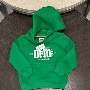 M&M's Kids Hoodie in Bright Green 2T